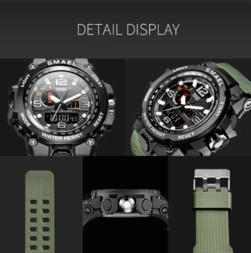 Sports Watches Dual Display