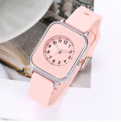 2Pcs Ladies Fashion Trend Digital Watch